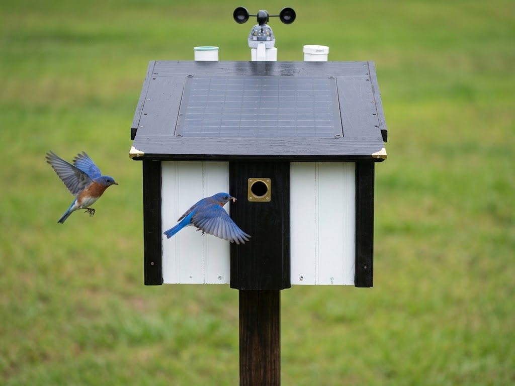Bluebirds at Birdhouse Station